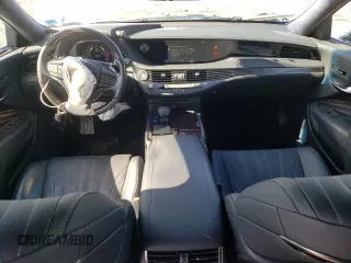 2019 Lexus LS with VIN JTHC51FF1K5007446, listed as a Copart auction lot 51824615 with 9,653 mi miles and Salvage Title. Bid and sale history available at carsss.com. Image 8.