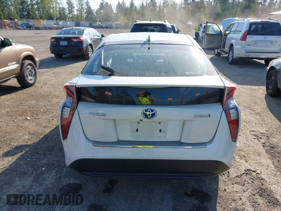 2017 Toyota Prius Two with VIN JTDKBRFU4H3027696, listed as a IAAI auction lot 41989092 with 51,529 mi miles. Bid and sale history available at carsss.com. Image 16.