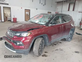 2022 Jeep Compass High Altitude with VIN 3C4NJDCB6NT107779, listed as a IAAI auction lot 41343659 with 32,612 mi miles and . Bid and sale history available at DreamBid. Image 2.