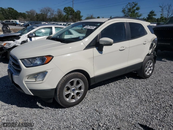 2020 Ford EcoSport SE with VIN MAJ3S2GE6LC387392, listed as a Copart auction lot 48671425 with 53,625 mi miles and Salvage Title. Bid and sale history available at carsss.com. Image 1.
