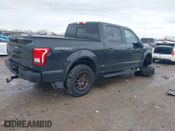 2016 Ford F-150 XL with VIN 1FTEW1CF1GKD72696, listed as a IAAI auction lot 41911550 with 163,427 mi miles and . Bid and sale history available at carsss.com. Image 4.