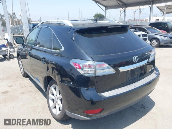 2012 Lexus RX 350 with VIN 2T2ZK1BA9CC078845, listed as a IAAI auction lot 42574809 with 169,373 mi miles and . Bid and sale history available at DreamBid. Image 3.