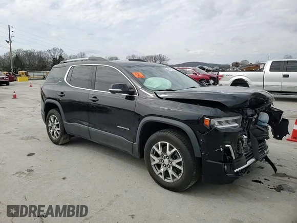 2021 GMC Acadia SLT with VIN 1GKKNMLS7MZ147596, listed as a Copart auction lot 49845235 with 34,977 mi miles and Salvage title. Bid and sale history available at DreamBid. Image 12.