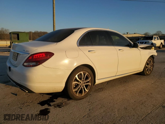 2017 Mercedes-Benz C 300 with VIN 55SWF4KB4HU212748, listed as a Copart auction lot 46835155 with 123,246 mi miles and Salvage Title. Bid and sale history available at carsss.com. Image 3.