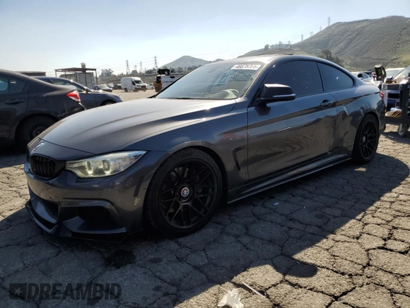 2014 BMW 4 Series 435i with VIN WBA3R1C56EF774500, listed as a Copart auction lot 46675765 with 133,912 mi miles and Salvage Title. Bid and sale history available at carsss.com. Image 1.