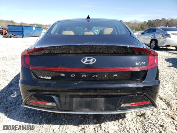 2023 Hyundai Sonata Hybrid Limited with VIN KMHL54JJ4PA071036, listed as a Copart auction lot 46209985 with 33,161 mi miles and Salvage Title. Bid and sale history available at carsss.com. Image 6.