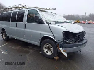 2014 Chevrolet Express Passenger LT with VIN 1GAZG1FG4E1123310, listed as a IAAI auction lot 41775930 with 199,807 mi miles and . Bid and sale history available at DreamBid. Image 1.