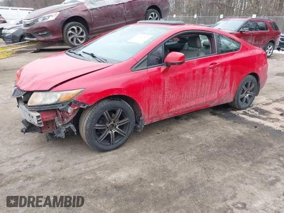 2012 Honda Civic Cpe EX-L with VIN 2HGFG3B03CH525527, listed as a IAAI auction lot 41327497 with 228,458 mi miles. Bid and sale history available at carsss.com. Image 17.