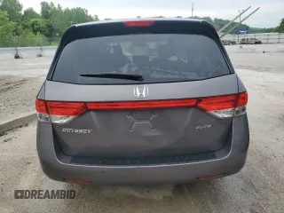 2015 Honda Odyssey Touring Elite with VIN 5FNRL5H95FB117985, listed as a Copart auction lot 57178695 with 199,757 mi miles and Non repairable. Bid and sale history available at DreamBid. Image 6.