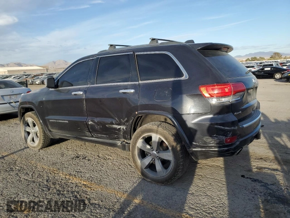 2014 Jeep Grand Cherokee Overland with VIN 1C4RJFCT4EC506790, listed as a Copart auction lot 47827675 with 163,511 mi miles and Salvage Title. Bid and sale history available at DreamBid. Image 2.