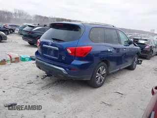 2018 Nissan Pathfinder SV z VIN 5N1DR2MM1JC636244, wystawiony jako IAAI lot #41081084 z przebiegiem 114 711 mil mil oraz . Historia ofert i sprzedaży dostępna na DreamBid. Obrazek 4.