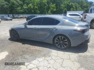 2024 Lexus IS 350 F Sport with VIN JTHGZ1B24R5080149, listed as a Copart auction lot 58098165 with 14,647 mi miles and Salvage title. Bid and sale history available at DreamBid. Image 2.