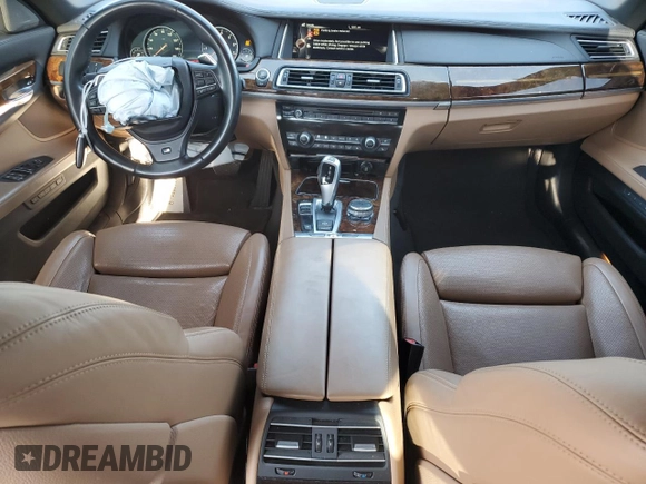 2015 BMW 7 Series 740Li with VIN WBAYE4C56FD138966, listed as a Copart auction lot 69240874 with 94,558 mi miles and Salvage Title. Bid and sale history available at DreamBid. Image 8.