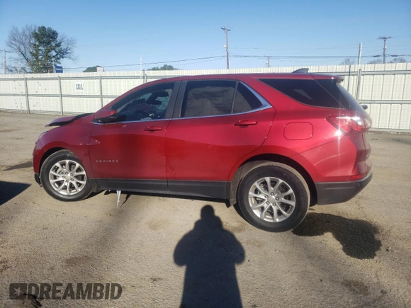 2021 Chevrolet Equinox LT with VIN 2GNAXKEV2M6158702, listed as a Copart auction lot 47096395 with 0 mi miles and Salvage Title. Bid and sale history available at carsss.com. Image 2.