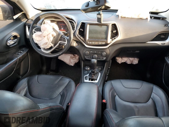2014 Jeep Cherokee Trailhawk with VIN 1C4PJMBS3EW237636, listed as a Copart auction lot 44517845 with 105,956 mi miles and Salvage Title. Bid and sale history available at carsss.com. Image 8.