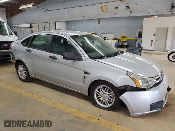 2008 Ford Focus SE with VIN 1FAHP35N98W184583, listed as a Copart auction lot 63604564 with 107,804 mi miles and Salvage Title. Bid and sale history available at carsss.com. Image 4.
