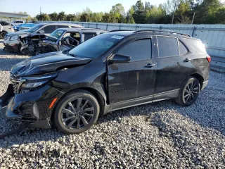 2022 Chevrolet Equinox RS z VIN 2GNAXMEV2N6137412, wystawiony jako Copart lot #52032525 z przebiegiem 53 260 mil mil oraz Szkoda całkowita • Salvage title. Historia ofert i sprzedaży dostępna na DreamBid. Obrazek 1.