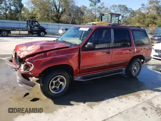 1997 Ford Explorer XL with VIN 1FMDU32E8VZC21604, listed as a Copart auction lot 81987654 with 156,141 mi miles and Salvage title. Bid and sale history available at DreamBid. Image 1.