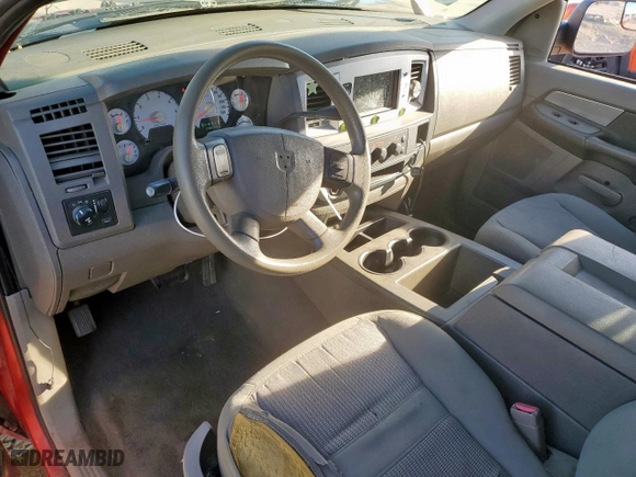 2007 Dodge Ram 1500 ST with VIN 1D7HA18PX7S121209, listed as a Copart auction lot 48591865 with 298,594 mi miles and Salvage Title. Bid and sale history available at carsss.com. Image 8.