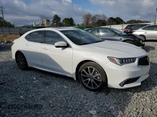 2018 Acura TLX w/Technology Pkg with VIN 19UUB3F55JA000511, listed as a Copart auction lot 47259135 with 48,259 mi miles and Salvage Title. Bid and sale history available at carsss.com. Image 4.