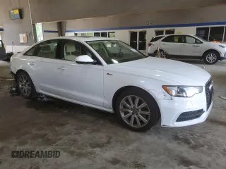 2012 Audi A6 Prestige with VIN WAUHGAFC4CN053505, listed as a Copart auction lot 54649245 with 92,328 mi miles and Salvage title. Bid and sale history available at DreamBid. Image 4.