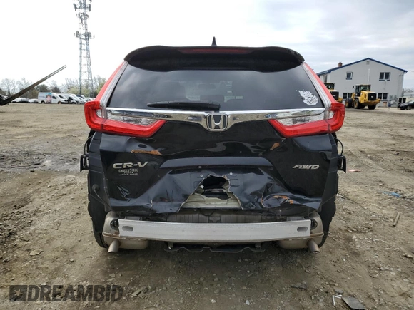 2019 Honda CR-V EX with VIN 2HKRW2H52KH625751, listed as a Copart auction lot 52596655 with 118,615 mi miles and Salvage Title. Bid and sale history available at carsss.com. Image 6.