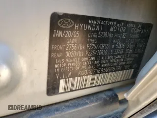 2005 Hyundai Santa Fe GLS with VIN KM8SC73E95U965774, listed as a Copart auction lot 83975804 with 115,753 mi miles and Salvage Title. Bid and sale history available at carsss.com. Image 13.