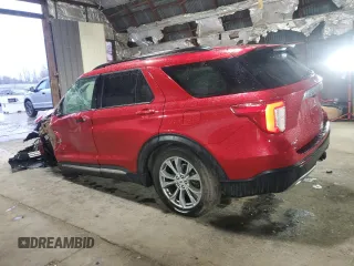 2023 Ford Explorer XLT with VIN 1FMSK8DH0PGB07760, listed as a Copart auction lot 51689185 with 16,742 mi miles and Salvage Title. Bid and sale history available at carsss.com. Image 2.