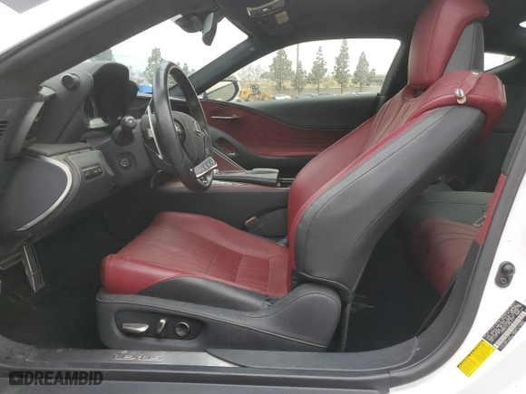 2018 Lexus LC with VIN JTHHP5AY4JA001016, listed as a Copart auction lot 53820545 with 0 mi miles and Salvage Title. Bid and sale history available at carsss.com. Image 7.