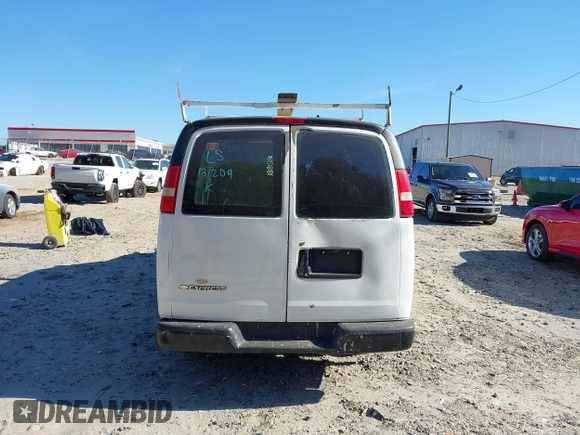 2010 Chevrolet Express Cargo Van with VIN 1GCUGADX3A1131204, listed as a IAAI auction lot 40709065 with 312,430 mi miles. Bid and sale history available at carsss.com. Image 16.
