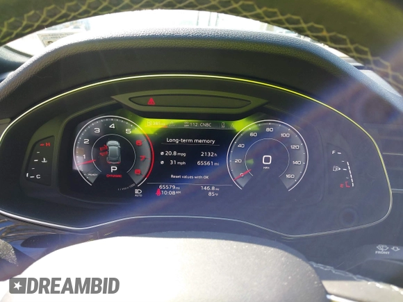 2021 Audi Q8 Premium Plus z VIN WA1EVAF15MD035056, wystawiony jako IAAI lot #41534412 z przebiegiem 65 579 mil mil oraz . Historia ofert i sprzedaży dostępna na DreamBid. Obrazek 7.