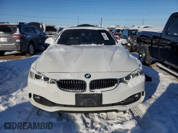 2017 BMW 4 Series 430i xDrive with VIN WBA4F9C34HG813108, listed as a Copart auction lot 42123645 with 55,417 mi miles and Salvage title. Bid and sale history available at DreamBid. Image 5.