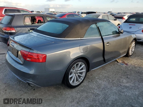 2016 Audi A5 Premium Plus with VIN WAUM2AFH2GN000803, listed as a Copart auction lot 76342954 with 0 mi miles and Non Repairable. Bid and sale history available at carsss.com. Image 3.