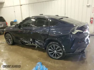 2024 BMW X6 xDrive40i with VIN 5UX33EX01R9T16988, listed as a Copart auction lot 48806495 with 0 mi miles and Salvage Title. Bid and sale history available at carsss.com. Image 2.