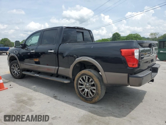 2016 Nissan Titan Platinum Reserve z VIN 1N6BA1F26GN506432, wystawiony jako Copart lot #55596075 z przebiegiem 153 972 mil mil oraz Czysty tytuł • Clean title. Historia ofert i sprzedaży dostępna na DreamBid. Obrazek 2.