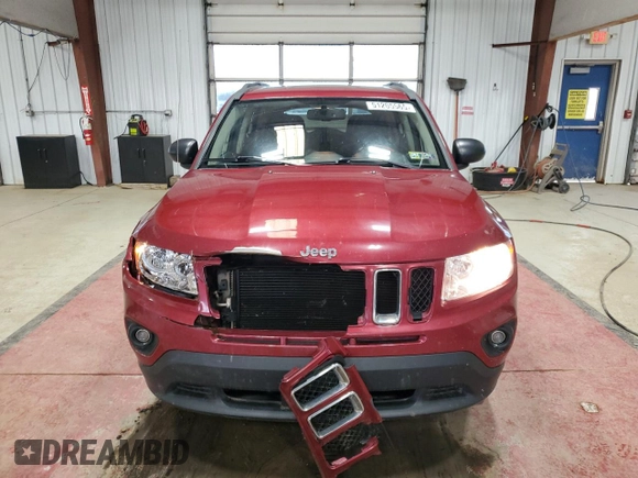 2012 Jeep Compass Latitude with VIN 1C4NJDEB5CD525069, listed as a Copart auction lot 51205565 with 178,534 mi miles and Salvage Title. Bid and sale history available at carsss.com. Image 5.