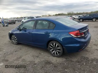 2015 Honda Civic EX-L with VIN 19XFB2F96FE215758, listed as a Copart auction lot 52067865 with 179,062 mi miles and Salvage Title. Bid and sale history available at DreamBid. Image 2.