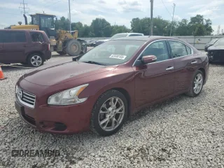 2012 Nissan Maxima S with VIN 1N4AA5AP1CC832112, listed as a Copart auction lot 62030105 with 112,964 mi miles and Salvage title. Bid and sale history available at DreamBid. Image 1.