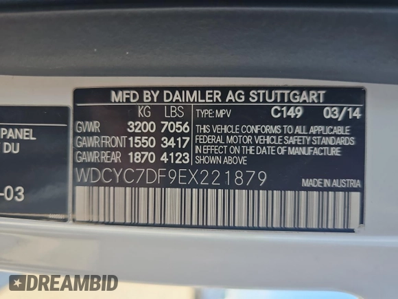 2014 Mercedes-Benz G-Class G 63 AMG with VIN WDCYC7DF9EX221879, listed as a Copart auction lot 53877625 with 58,778 mi miles and Clean Title. Bid and sale history available at carsss.com. Image 10.