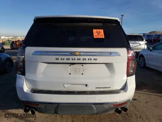 2023 Chevrolet Suburban Premier with VIN 1GNSCFKD6PR356047, listed as a Copart auction lot 38493804 with 14,808 mi miles. Bid and sale history available at carsss.com. Image 6.