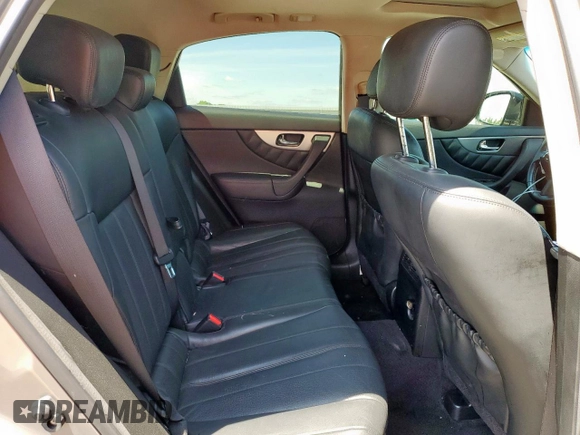 2015 Infiniti QX70 with VIN JN8CS1MW1FM481491, listed as a Copart auction lot 58841045 with 196,155 mi miles and Salvage title. Bid and sale history available at DreamBid. Image 11.