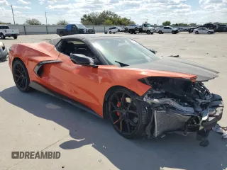 2021 Chevrolet Corvette 2LT with VIN 1G1YB3D45M5108742, listed as a Copart auction lot 72180074 with 0 mi miles and Salvage Title. Bid and sale history available at carsss.com. Image 4.