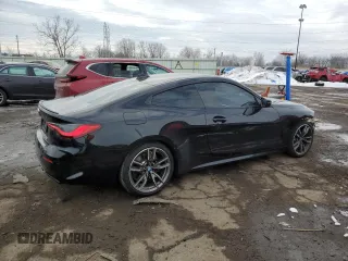 2021 BMW 4 Series M440i xDrive with VIN WBA13AR0XMCF64313, listed as a Copart auction lot 45716165 with 46,214 mi miles and Clean Title. Bid and sale history available at DreamBid. Image 3.