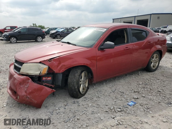 2008 Dodge Avenger SXT with VIN 1B3LC56K78N263046, listed as a Copart auction lot 62885805 with Not provided miles and Clean title. Bid and sale history available at DreamBid. Image 1.