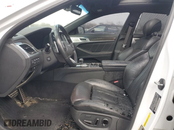 2018 Genesis G80 Sport with VIN KMHGN4JB7JU241681, listed as a Copart auction lot 49821055 with 99,833 mi miles and Salvage title. Bid and sale history available at DreamBid. Image 7.