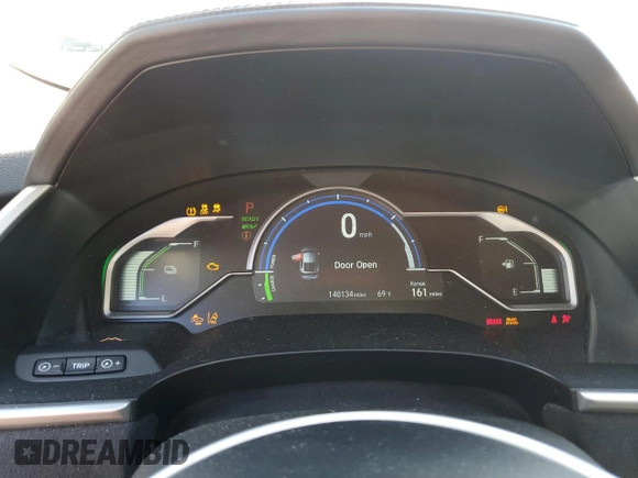2018 Honda Clarity Plug-In Hybrid Touring with VIN JHMZC5F39JC010389, listed as a Copart auction lot 80250574 with 140,134 mi miles and Salvage Title. Bid and sale history available at carsss.com. Image 9.