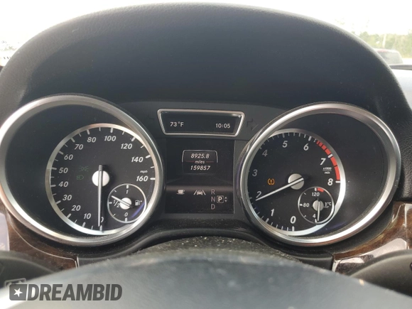 2013 Mercedes-Benz M ML 350 with VIN 4JGDA5HB1DA176326, listed as a Copart auction lot 50061515 with 159,857 mi miles and Salvage Title. Bid and sale history available at carsss.com. Image 9.