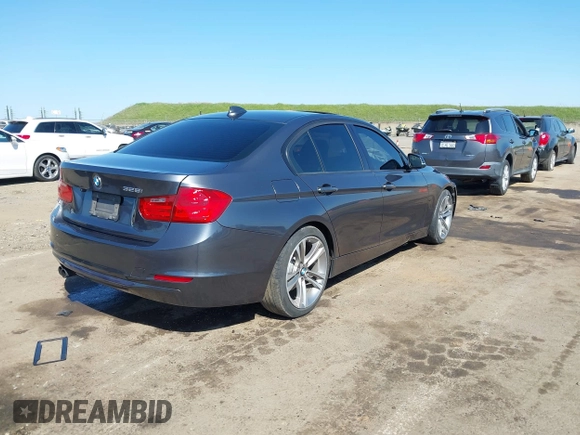 2012 BMW 3 Series 328i with VIN WBA3A5C59CF345198, listed as a IAAI auction lot 41753828 with 135,726 mi miles. Bid and sale history available at carsss.com. Image 4.