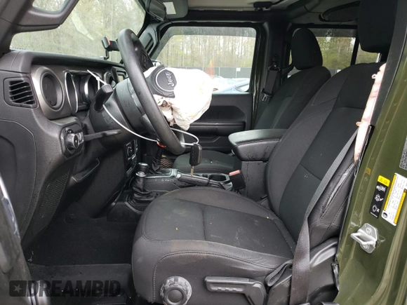 2021 Jeep Wrangler Unlimited Sport S с VIN 1C4HJXDG0MW687032, выставлен на аукционе Copart как лот 52653385 с пробегом 45 642 миль миль и Списание • Salvage title. История ставок и продаж доступна на DreamBid. Изображение 7.