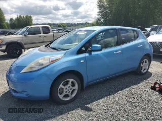 2011 Nissan LEAF SL-e z VIN JN1AZ0CP0BT002015, wystawiony jako Copart lot #58096855 z przebiegiem 58 199 mil mil oraz Tytuł czysty. Historia ofert i sprzedaży dostępna na DreamBid. Obrazek 1.